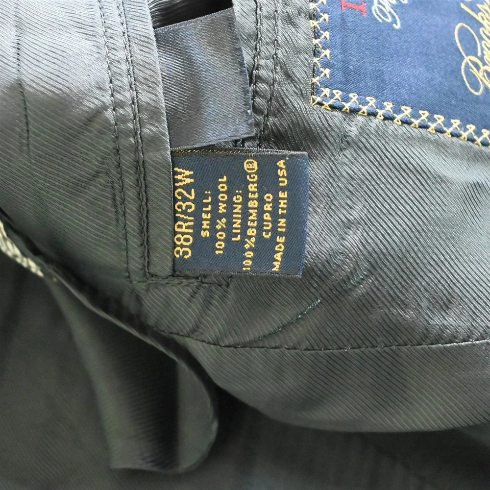 Brooks Brothers 38R Herringbone‎ Saxxon 1818 Fitzgerald Sport Coat Suit Jacket